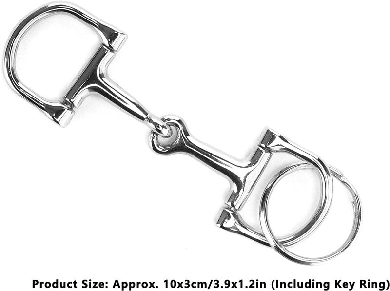 CHICIRIS Horse Bit, 10 * 3Cm Zine Alloy Keychain for Horse Lovers - Image 5